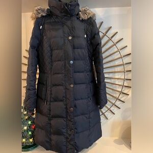 London Fog Women's Black Quilted Puffer Coat